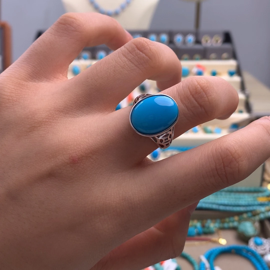 未镶嵌绿松石戒指