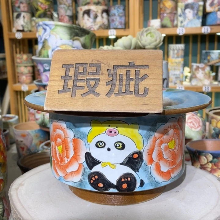 红陶景德镇艺术手绘作品