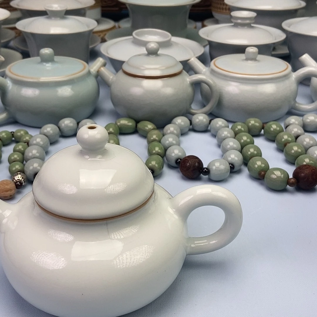 杯二级品月白荣天壶原矿原釉原产地