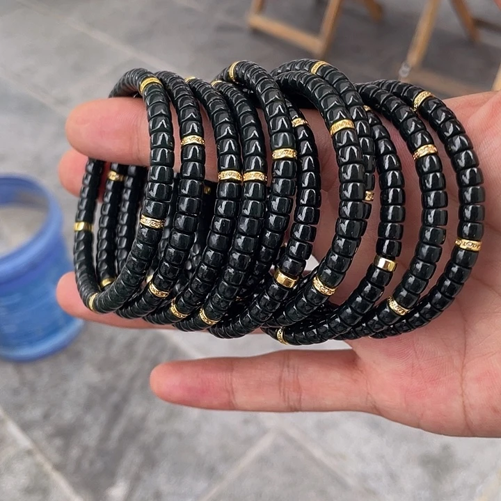 和田玉未镶嵌手链直切手串多样性发其一