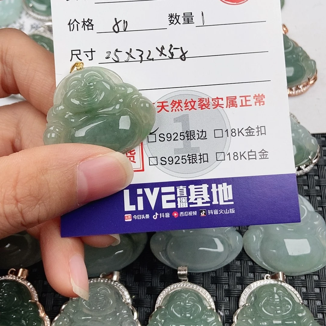 翡翠银S925镶嵌颈饰