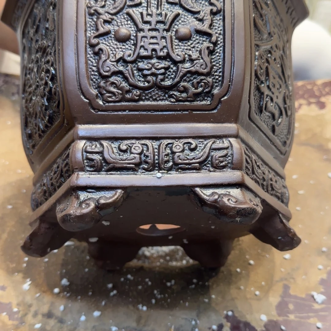 紫砂花盆口径26.22口径