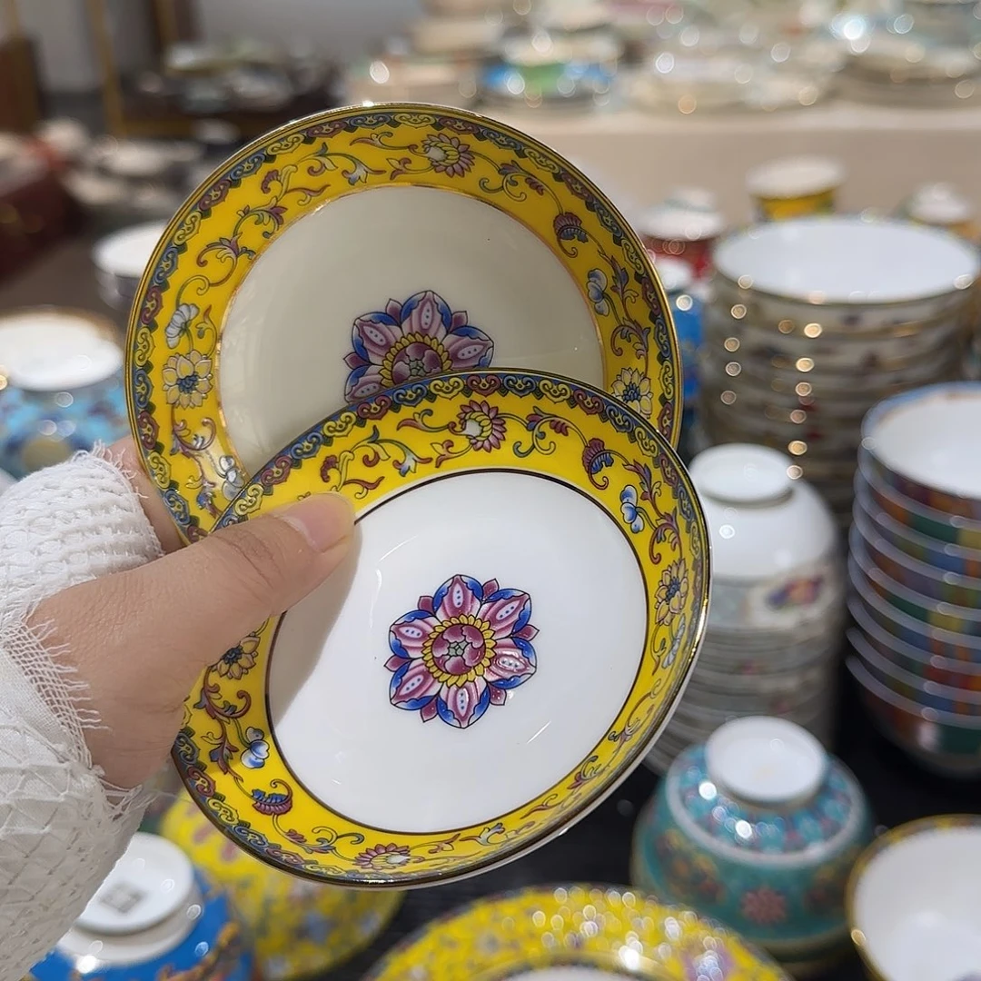 骨瓷珐琅彩工艺制作