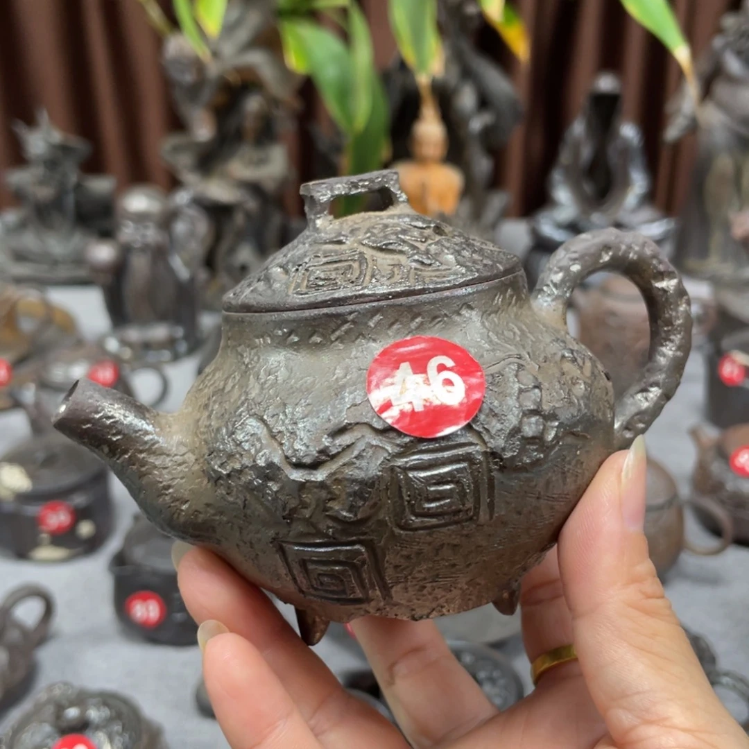 捡漏款全手捏柴烧茶器