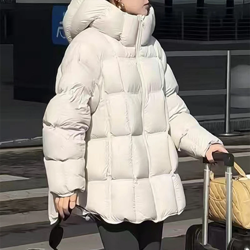 平湖女款短款新款羽绒服女款爆款2025新款正品中长款冬季羽绒外套