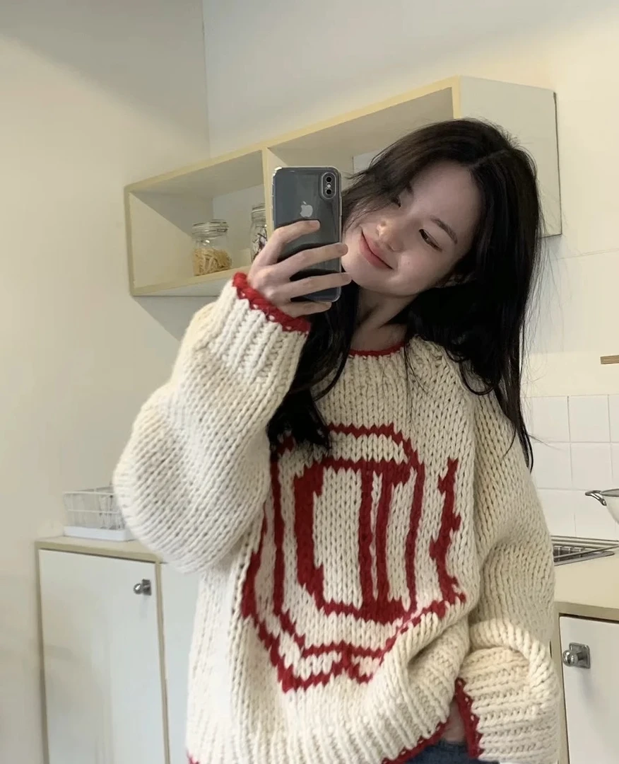 Danniel自制 D字套头毛衣 东大门y单