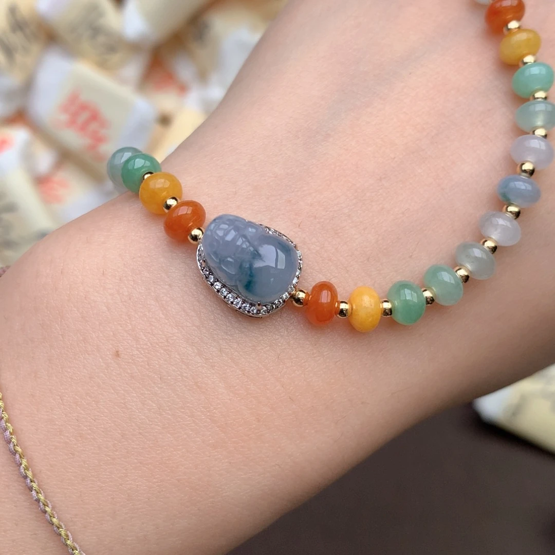 【闪购商品】翡翠手链银S925镶嵌一