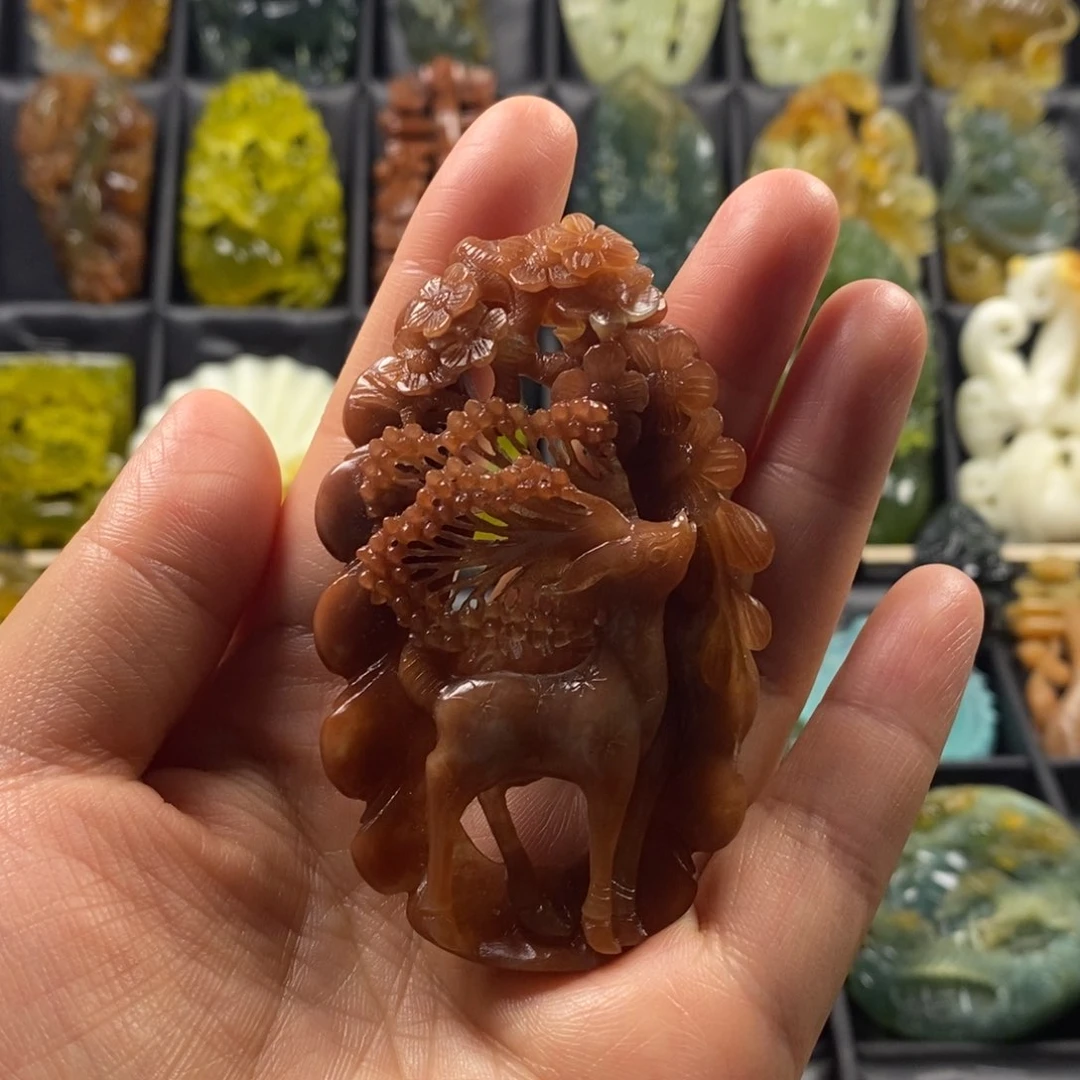 蛇纹石玉合金颈饰
