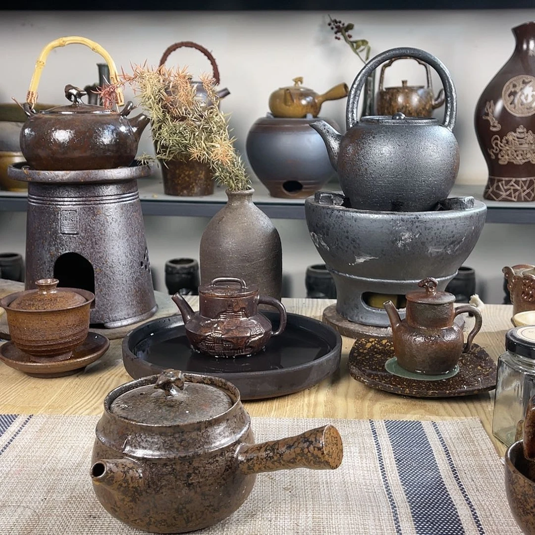 壶紫砂粗陶实用茶壶