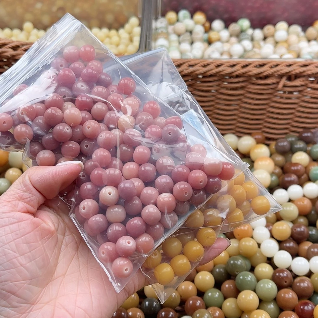 白玉菩提吊坠A/10mm/150颗锅底