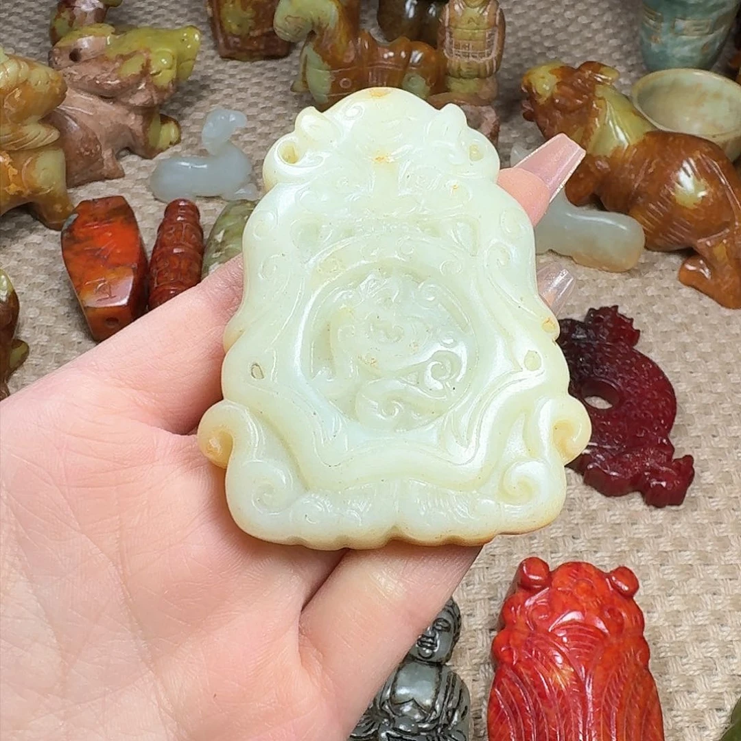 白玉菩提吊坠挂件