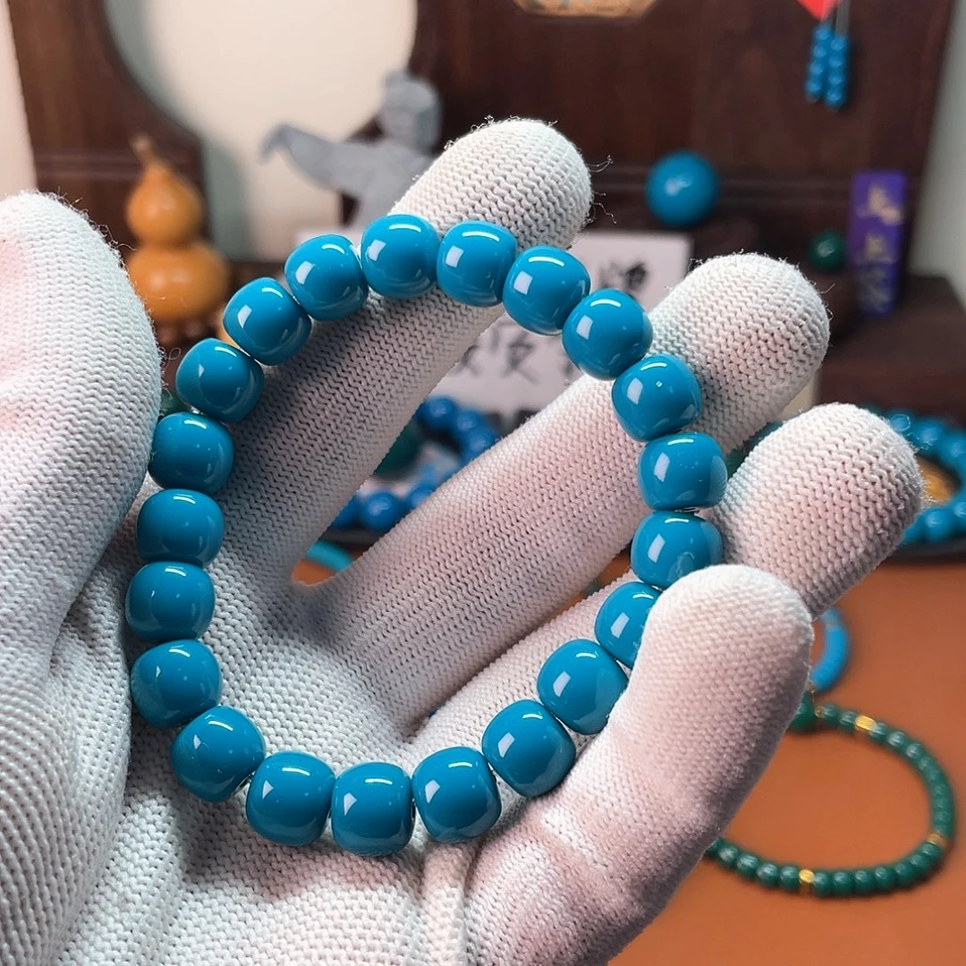 DIY玻璃卡10蓝色老型单圈