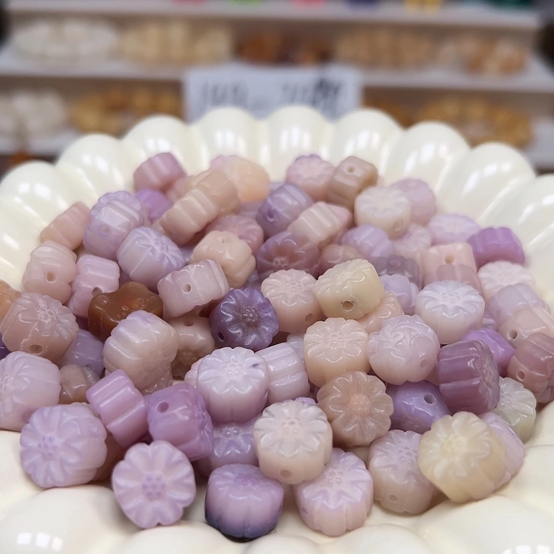 菩提根/象牙果手串卡12紫色月饼30颗