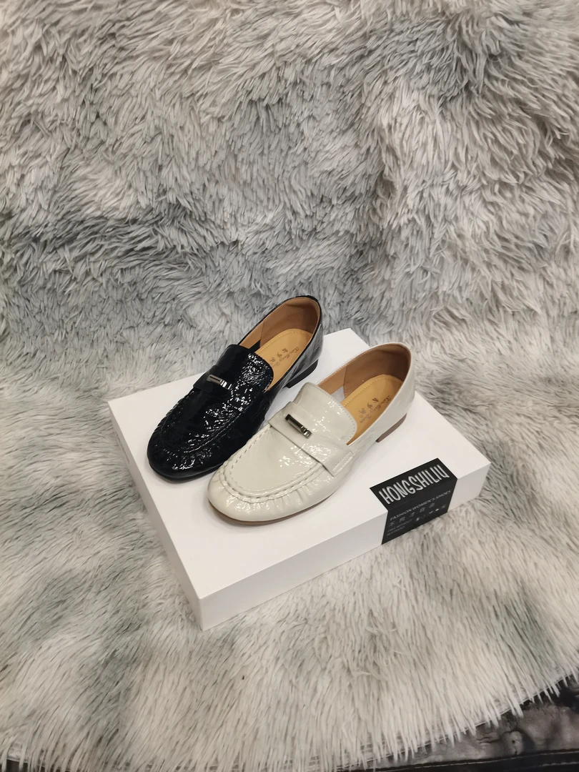 全皮舒适百搭乐福鞋春季豆豆鞋平底