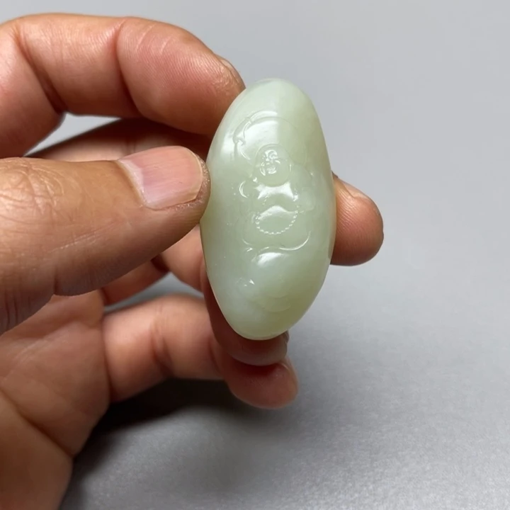 吊坠(不含链)未镶嵌和田玉笑*