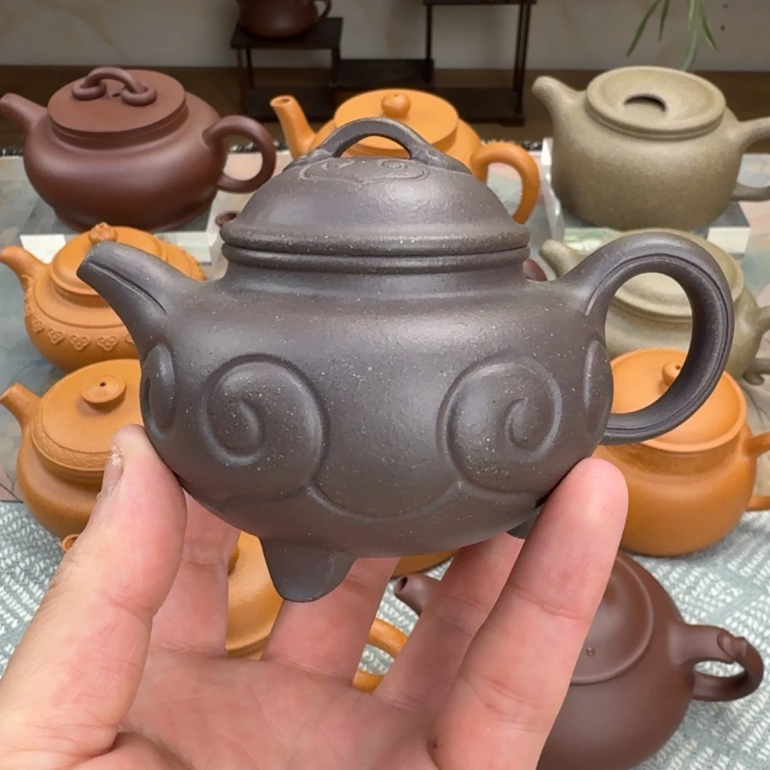 茶壶紫砂瑕疵 如意 175cc 紫泥