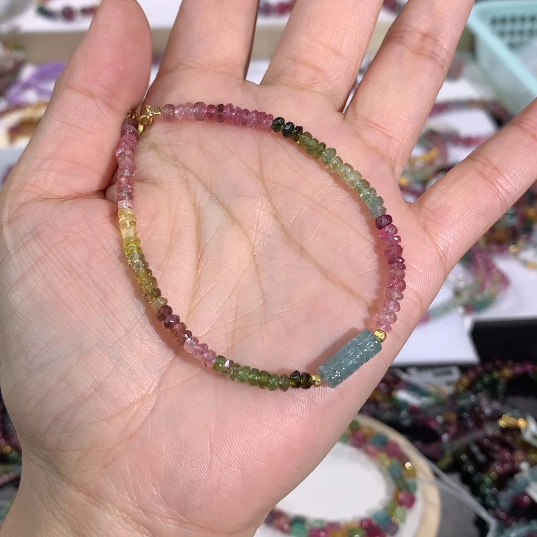 未镶嵌手链碧玺手链