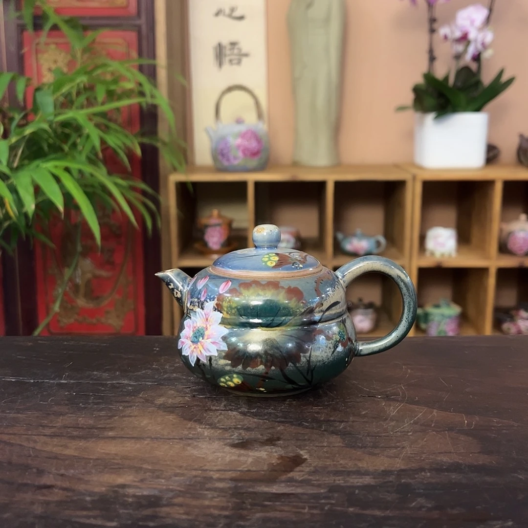 景德镇纯手工手绘柴烧