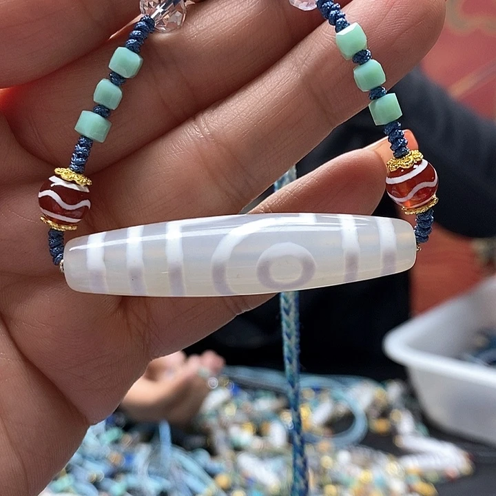 玛瑙/玉髓颈饰合金