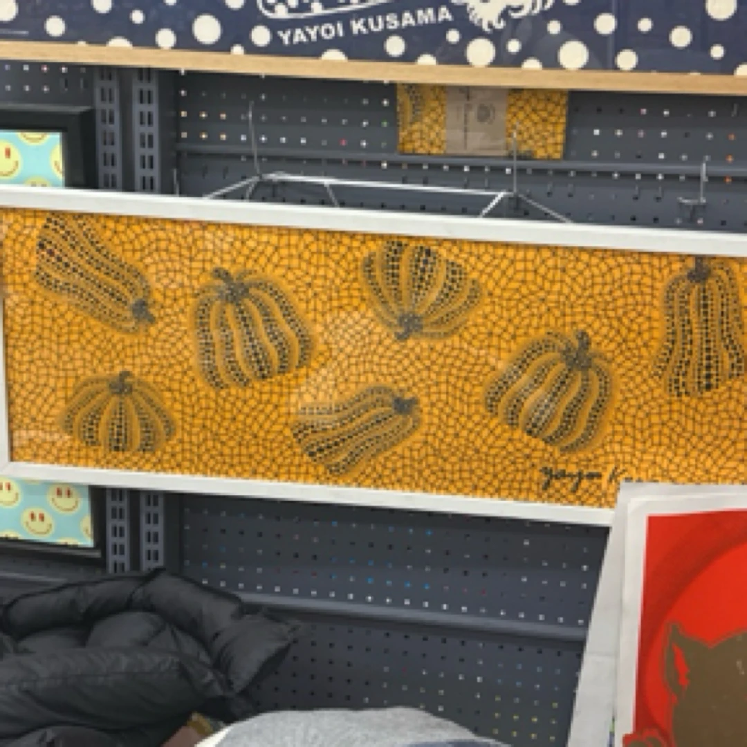 【小白】草间弥生南瓜画布 带框