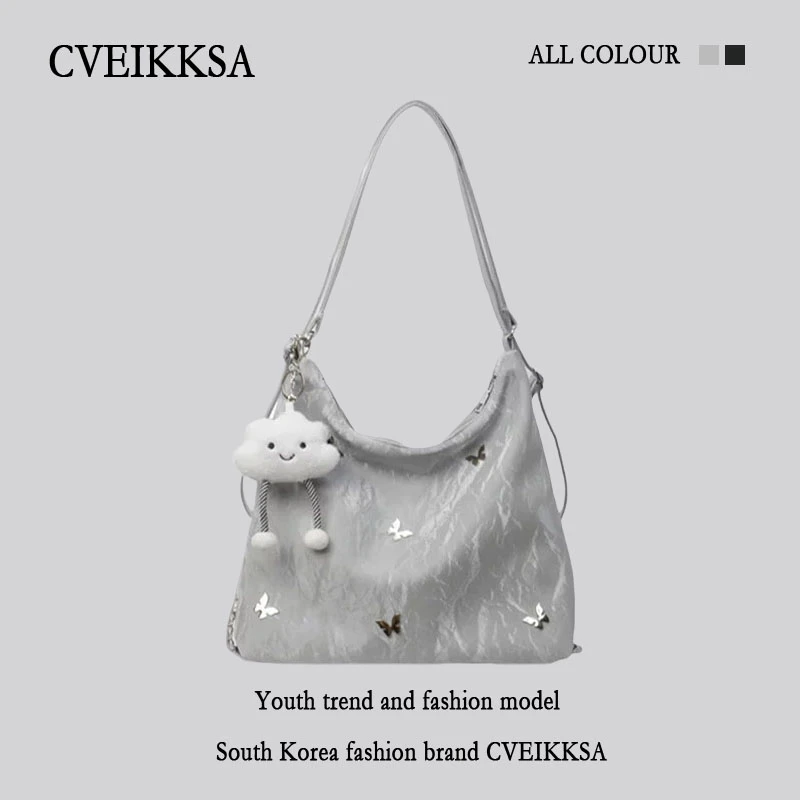 CVEIKKSA大容量春夏包包女2025新款时尚通勤双肩后背包多用托特包