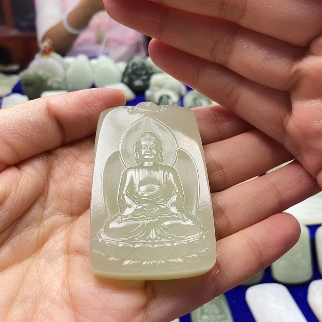 颈饰未镶嵌和田玉金*板