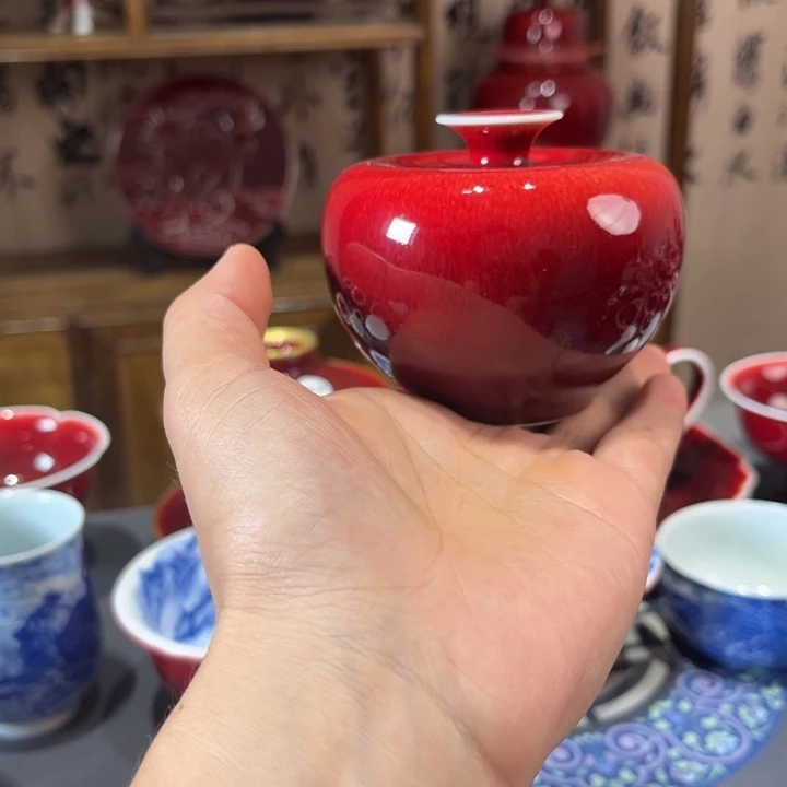 景德镇陶瓷苹果尊