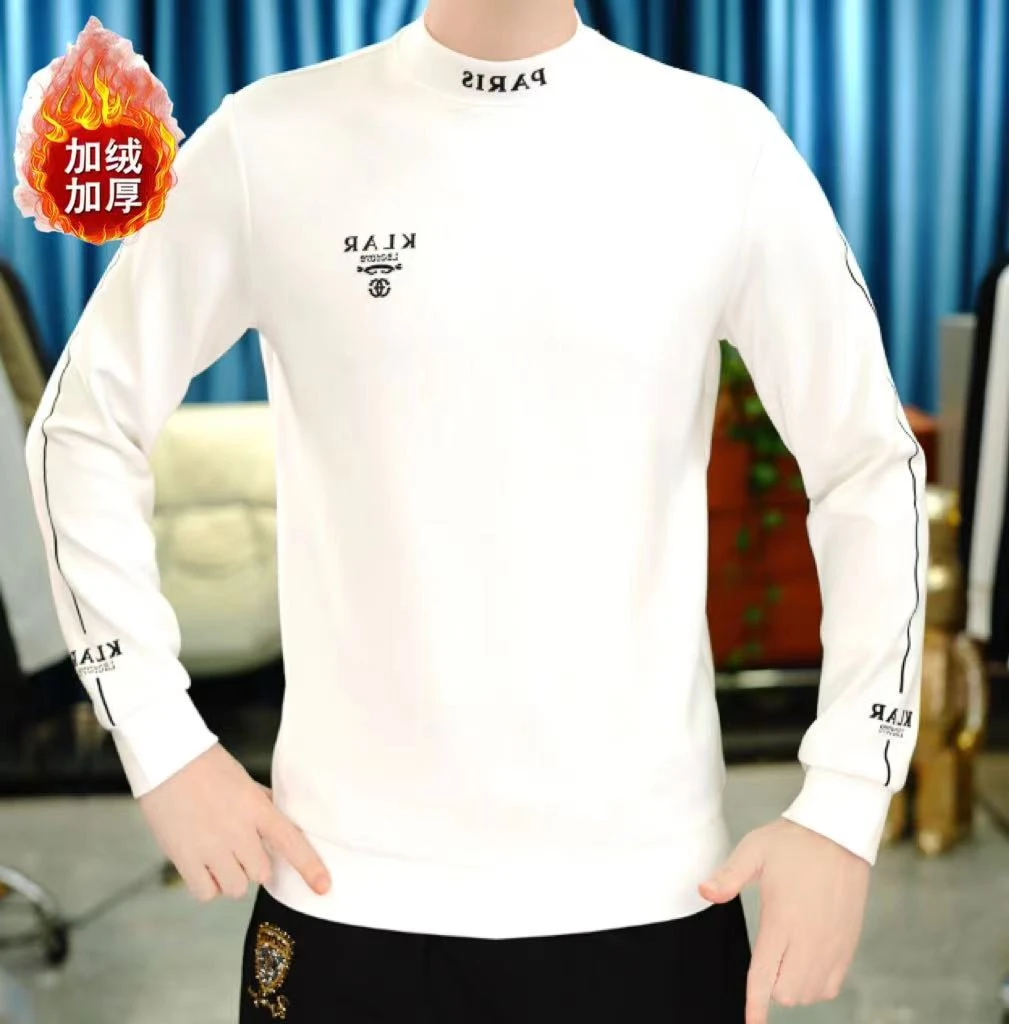 2025年秋季男士长袖字母刺绣休闲套头卫衣WY2005