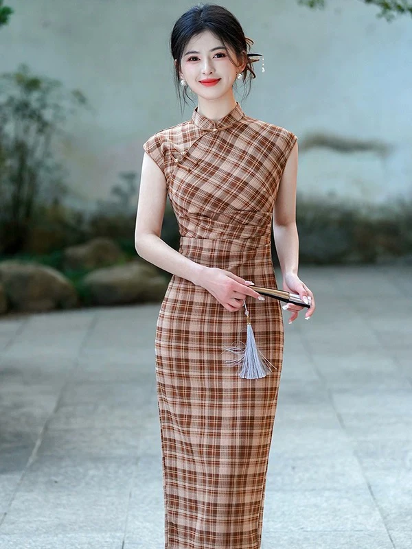 【忧然】F·JUJU 2025新中式气质显瘦修身春夏款旗袍