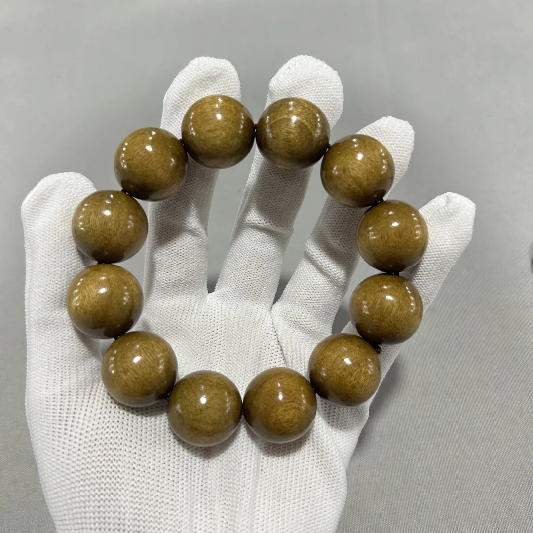 A32  川料 帝王黄金丝楠  卡2.0 圆珠单圈手串