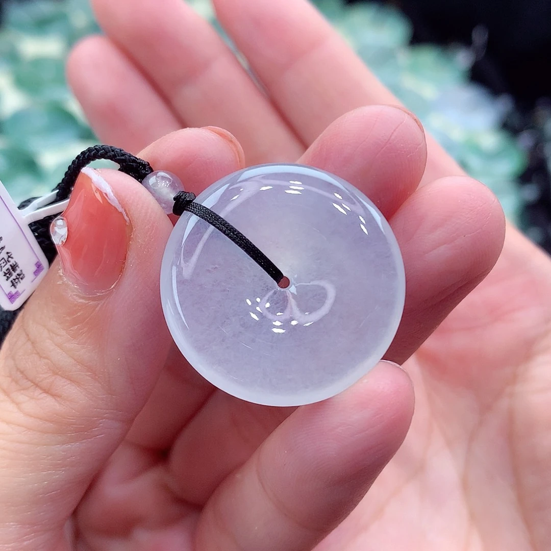 翡翠未镶嵌颈饰编号25-尺寸25.9/5.7