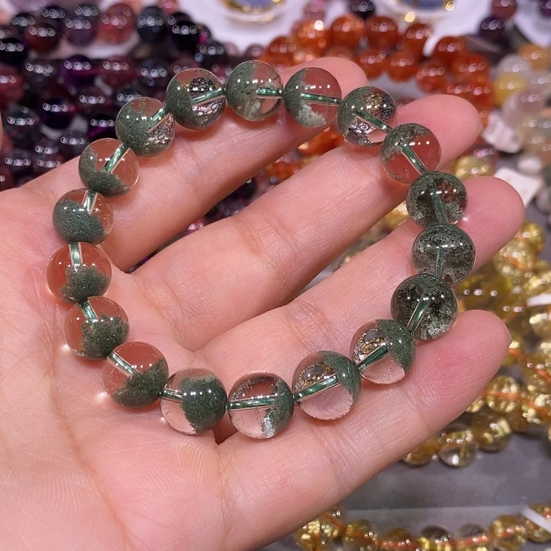 未镶嵌手链水晶绿幽灵10