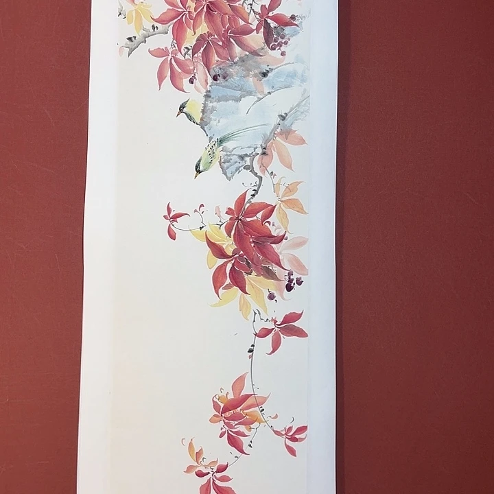 国画听兰老师花鸟