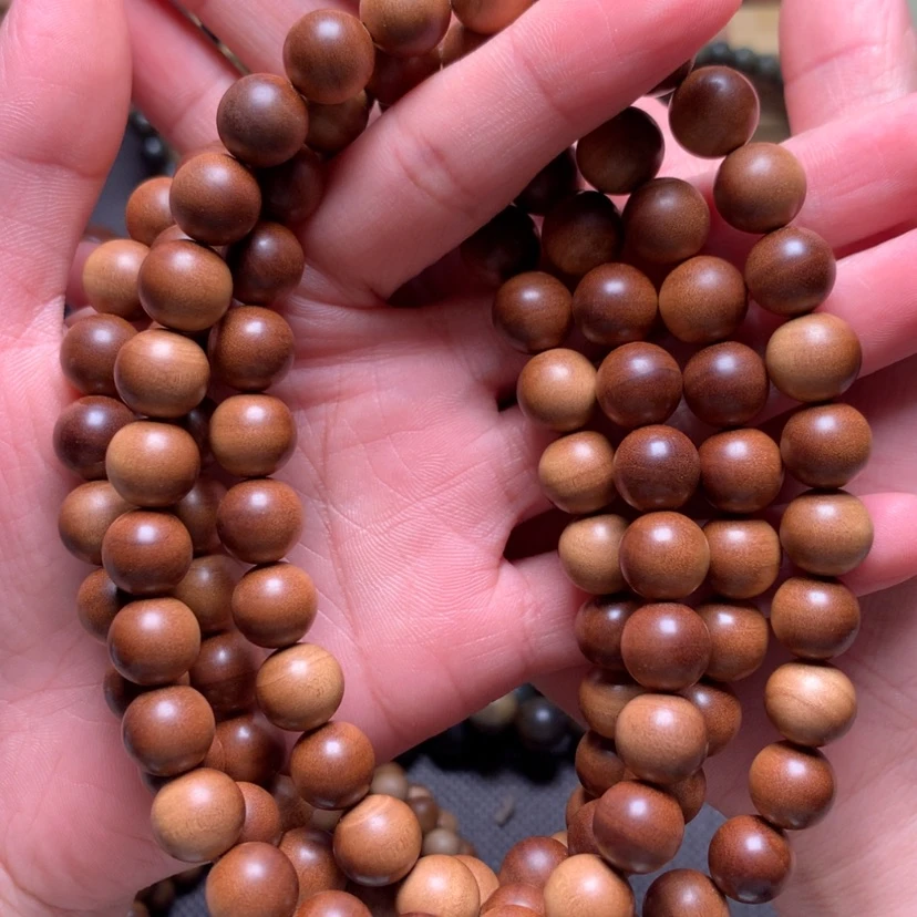 【闪购商品】檀香木手串/手链吻*1.0*108横纹