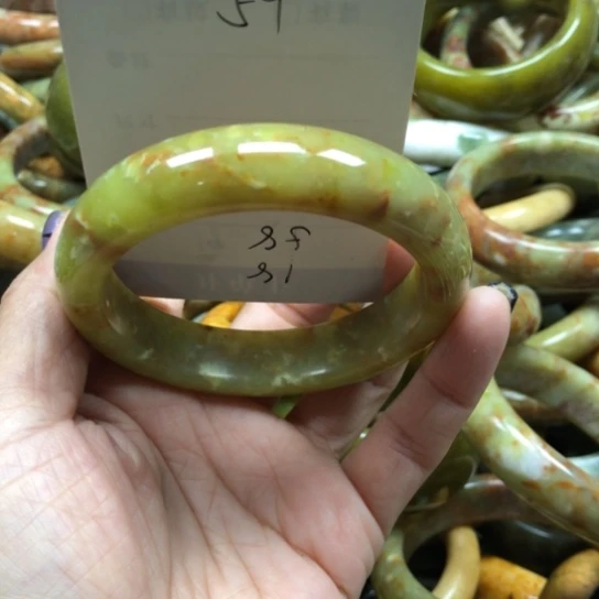 未镶嵌蛇纹石玉手镯