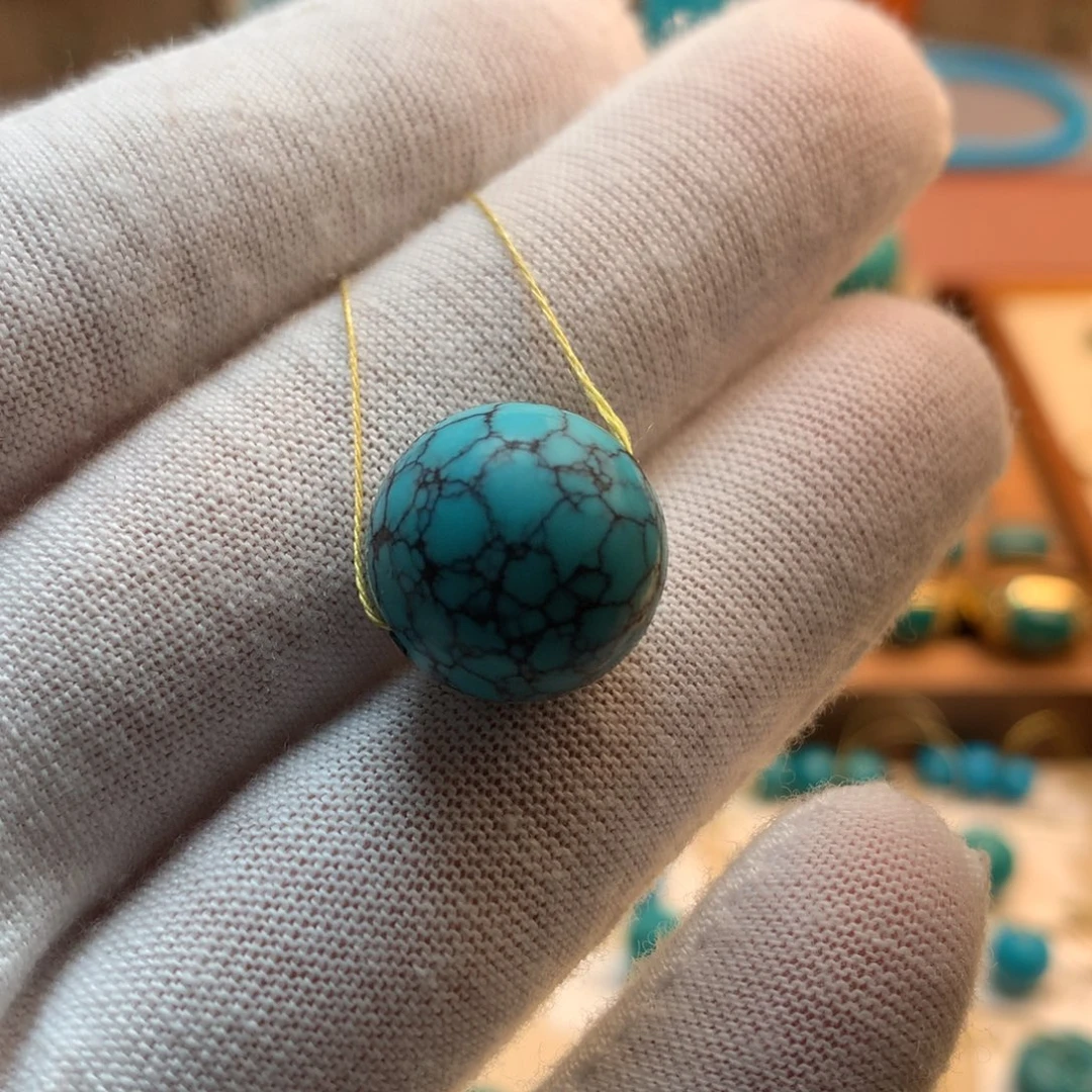 绿松石未镶嵌挂件15.4m