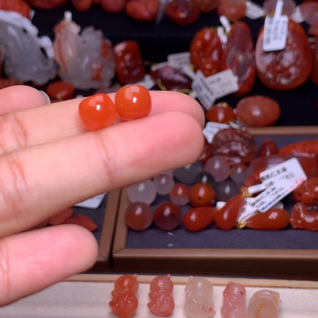 幸***啦南红玛瑙未镶嵌珠宝半成品老型3