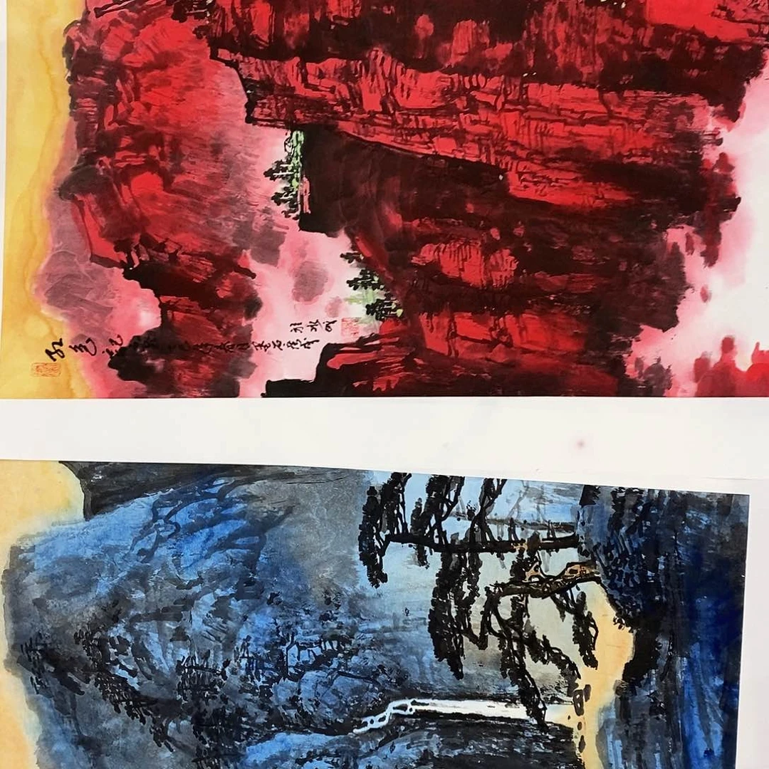 国画书**航南湖大酒楼和小饭店