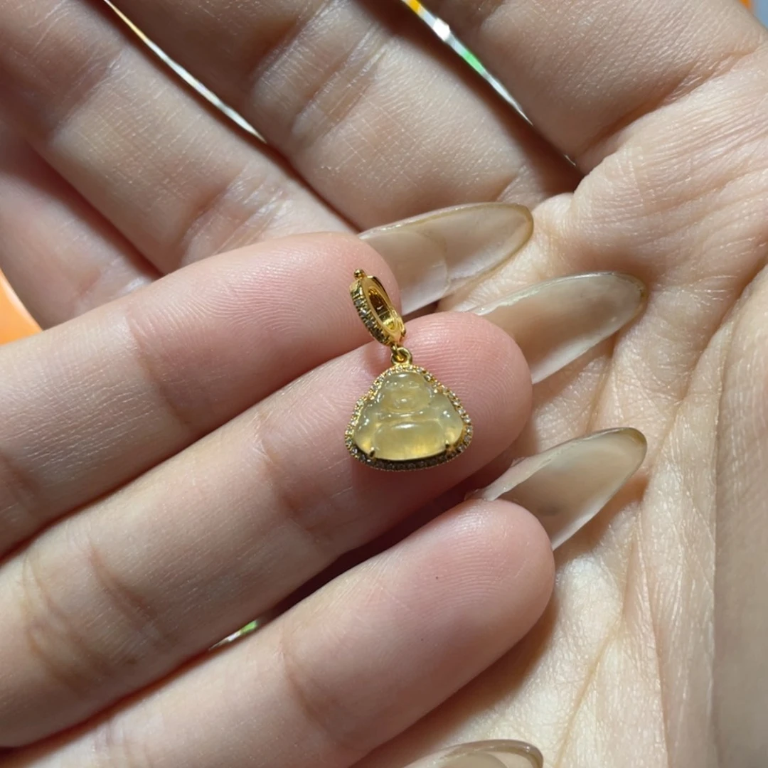 【闪购商品】颈饰18K金镶嵌翡翠