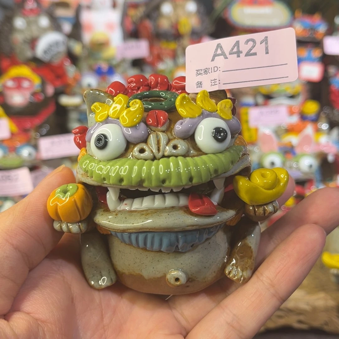 泥塑纯手工茶宠摆件