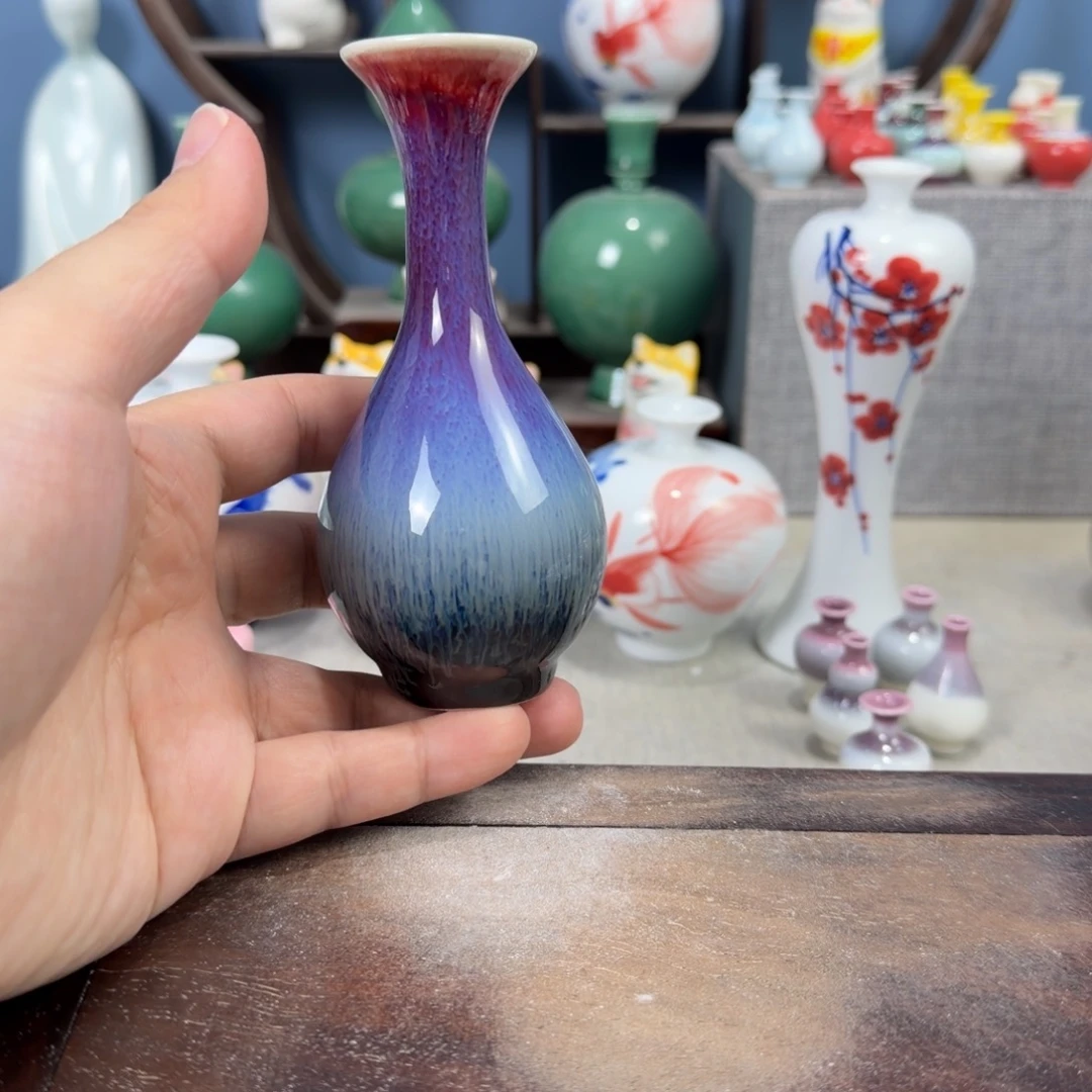 陶瓷手工小花器摆件