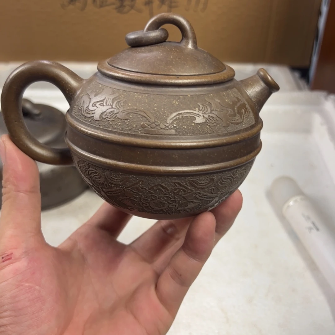 紫砂茶壶宜兴原矿紫砂壶350毫升容量