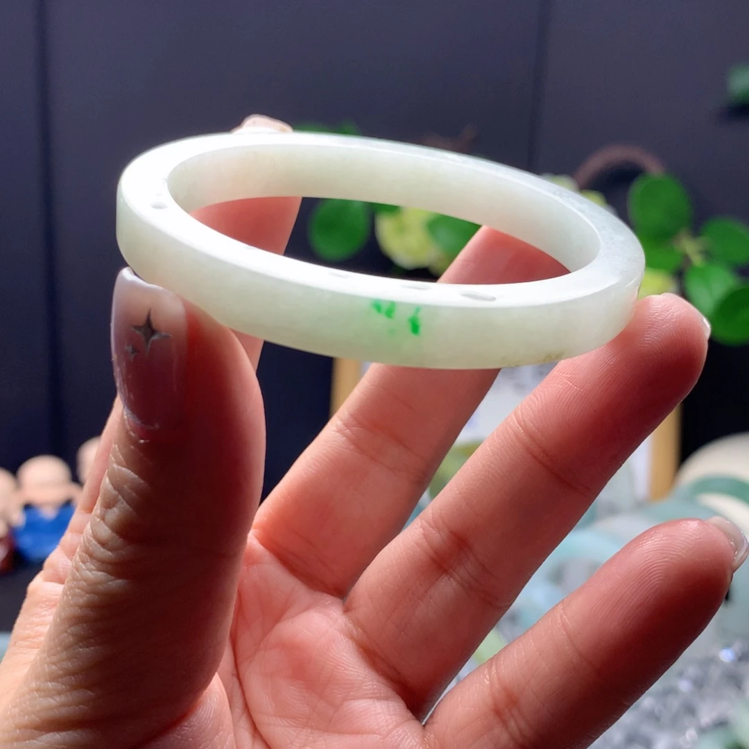 定制翡翠未镶嵌翡翠手镯54贵妃