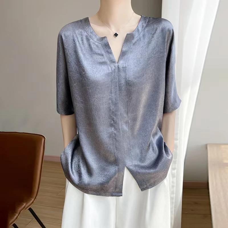 【茶芙巷】M60夏季百搭时尚宽松短袖【YLL】