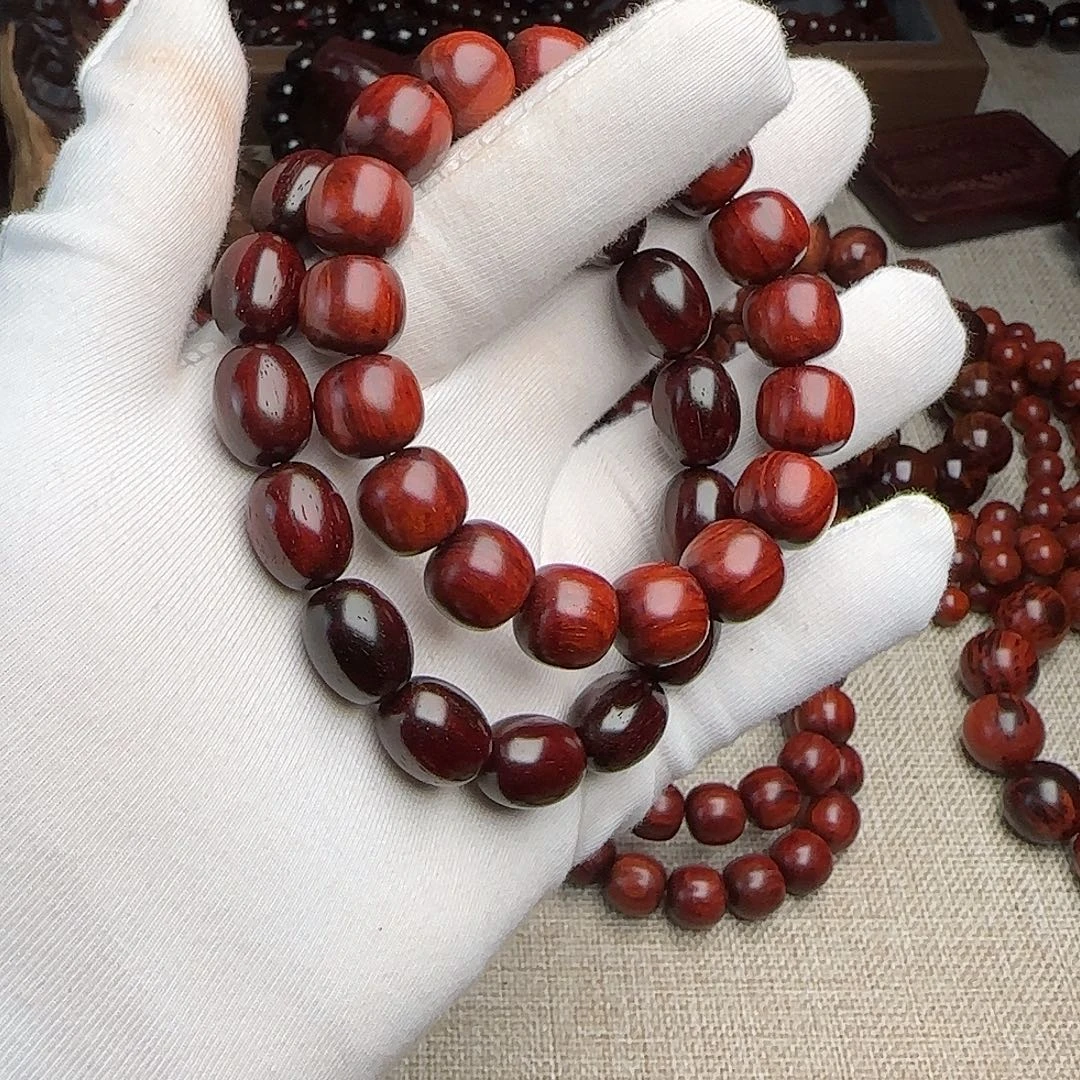 小叶紫檀手串/手链枣珠加1213老型