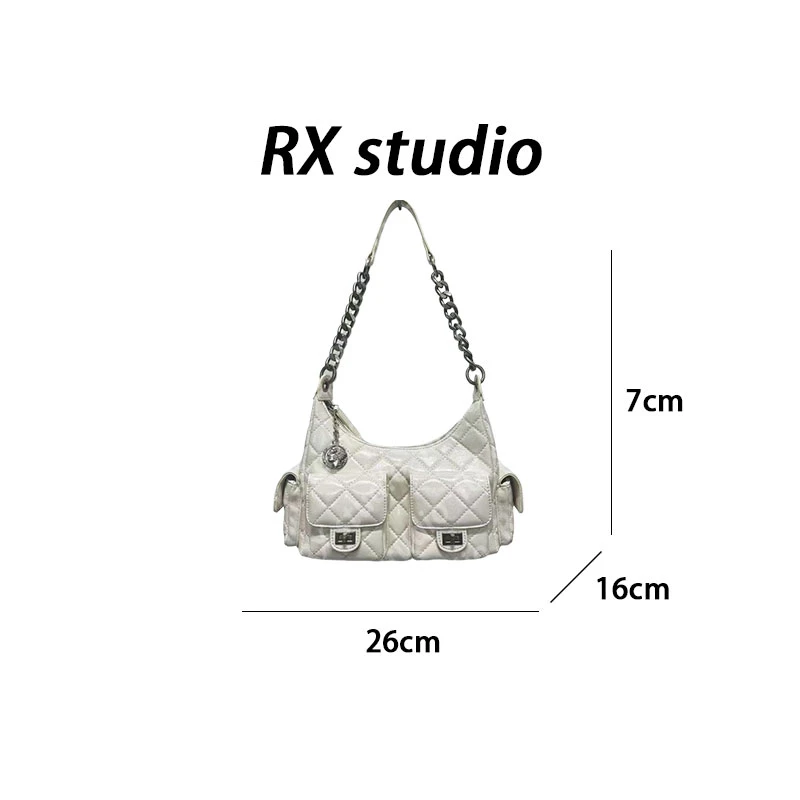 【南沙瑞熙】SD-5197-奶油白RAIN.CUN轻奢小众时尚女士包