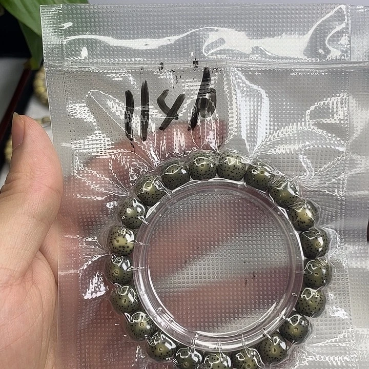 手串星月菩提帝王绿正月原生态单圈