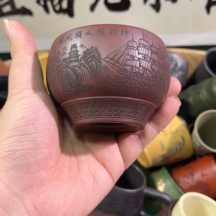 茶杯紫砂全手工紫砂主人杯