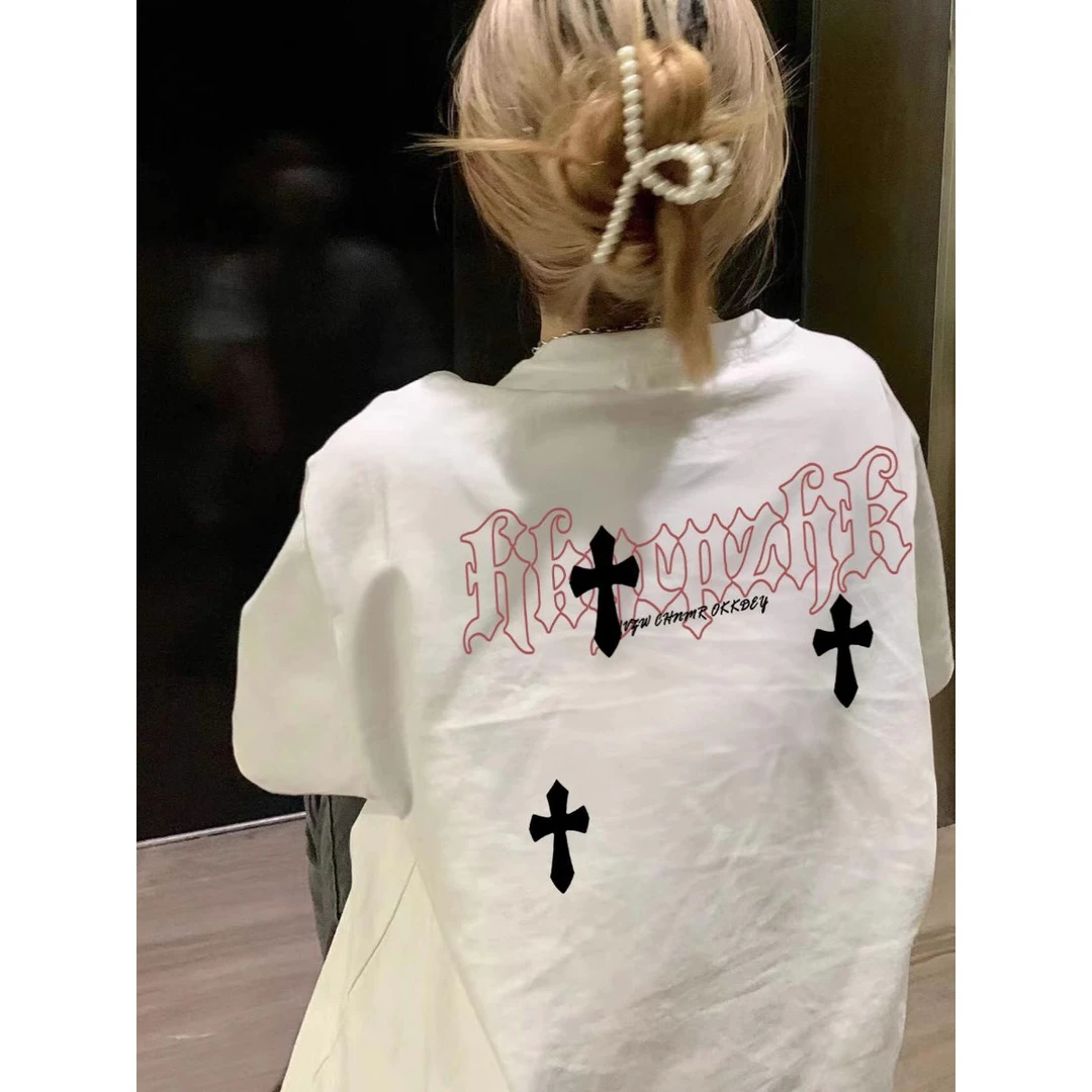 100%纯棉280克重磅短袖t恤夏季情侣ins潮牌设计小众美式上衣百搭