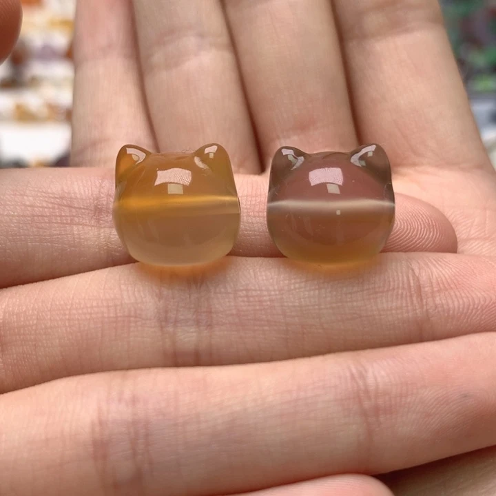 玛瑙/玉髓未镶嵌玛瑙猫头